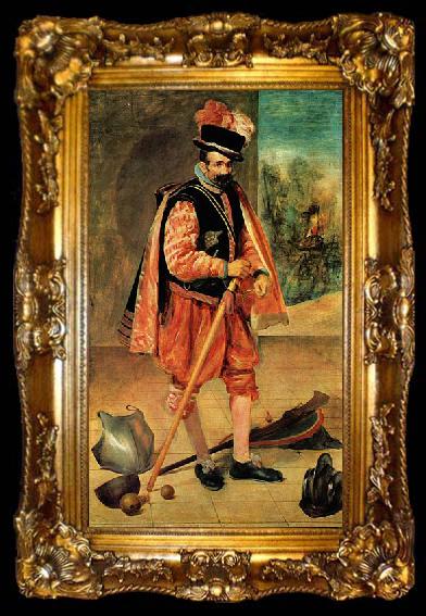 framed  Diego Velazquez Portrat des Hofnarren Don Juan de Austria, ta009-2